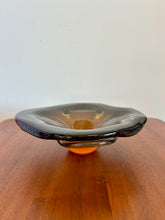 Load image into Gallery viewer, Amber Green Murano Glass Bowl
