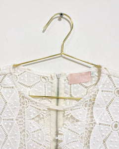 Farrow Embroidered and Mesh Blouse (M)