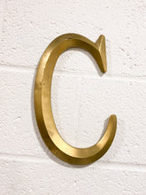 Load image into Gallery viewer, Gold “C” Wooden Wall Hanging
