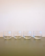 Load image into Gallery viewer, Set of 4 Ribbed Small Roly Poly Glasses
