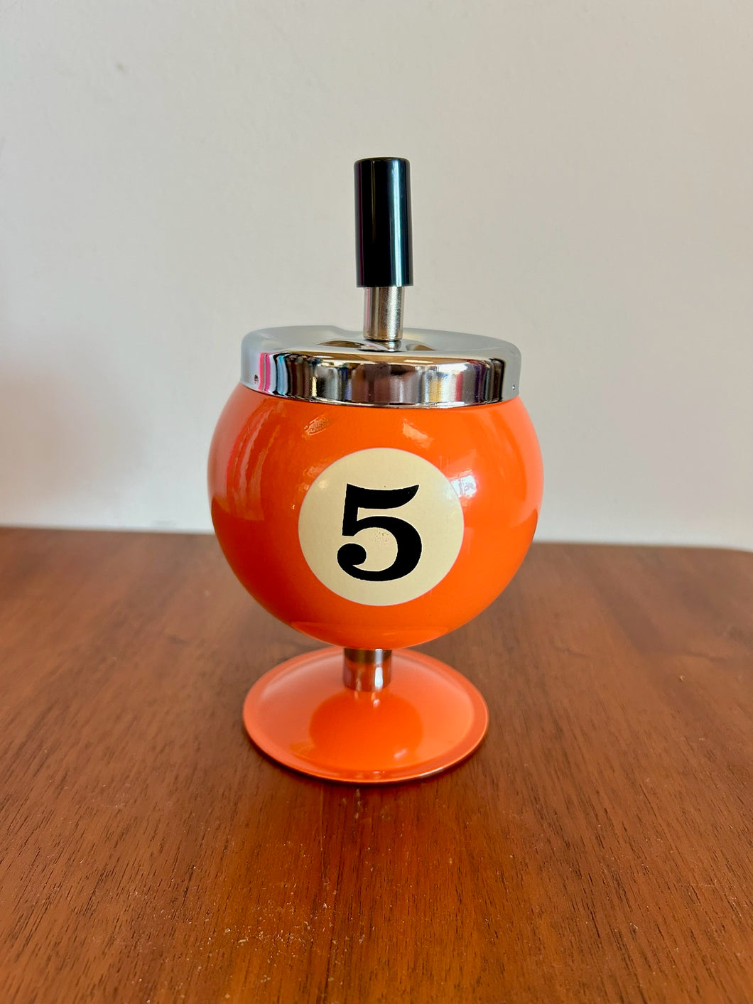 Orange Billiard N.5 Ball Ashtray