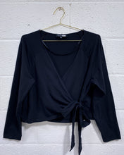 Load image into Gallery viewer, Black Wrap Blouse (22)
