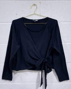 Black Wrap Blouse (22)