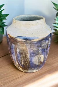 Glazed Purple and Black Studio Pottery