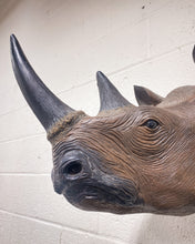 Load image into Gallery viewer, Large Rhino Head Wall Hanging
