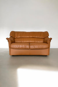 Vintage Leather Loveseat