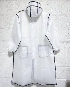 Clear Raincoat with Black Outline