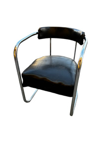 Art Deco Club Chair in Black