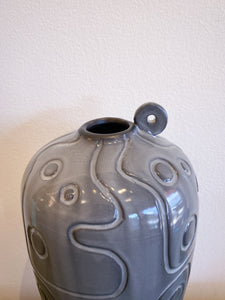 Grey Sculptural Vase