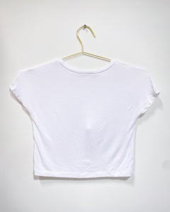 Zara White Crop Top (S)