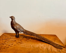 Load image into Gallery viewer, Bronze Pheasant With Long Tail Sculpture set of 2
