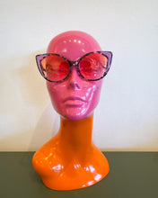 Load image into Gallery viewer, Cat Eye Tortoise Shell Sunnies with Pink Detail
