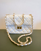 Load image into Gallery viewer, White Quilted Purse
