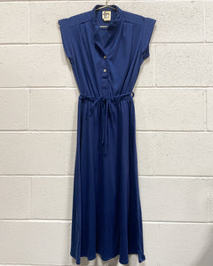 Vintage Navy Blue Dress (9)