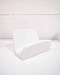 Vintage White Haeger Ceramic Napkin Holder