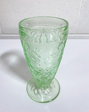 Load image into Gallery viewer, Vintage Green Depression Glass Iced Tea Glass
