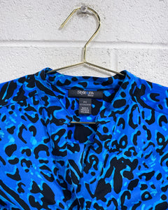 Blue Animal Print Blouse (PS)