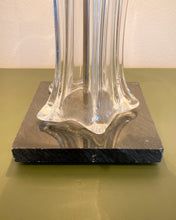 Load image into Gallery viewer, Vintage French Crystal and Brass Table Lamp by Cofrac Art Verrier
