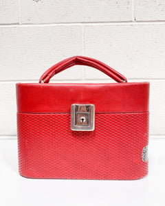 Vintage Red Cosmetics Case - As Found