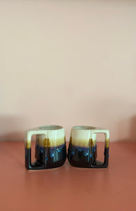 Pair of Signed Padilla Pottery Drip Mugs