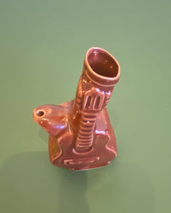 Ceramic Red Guitar Bud Vase