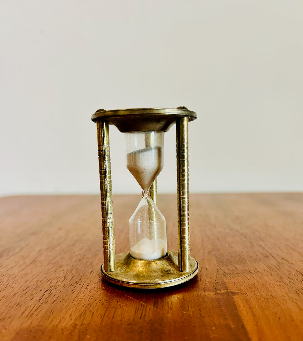 Vintage Small Copper Hour Glass Sand Timer