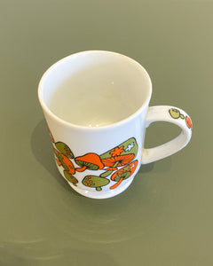 Vintage Groovy Mushroom Coffee Cup