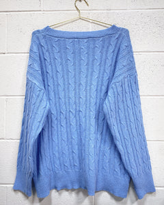 Knit Blue Sweater (3X)