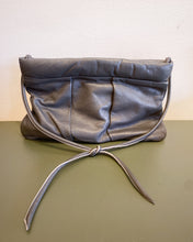 Load image into Gallery viewer, Vintage Artistic Grey Leather Clutch with Strap
