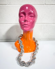 Load image into Gallery viewer, Extra Chunky Faux Silver Chain
