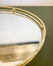 Load image into Gallery viewer, Vintage Gold Tone Oval Tray
