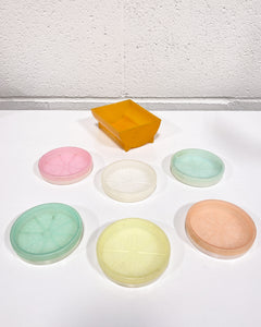 Vintage Tupperware Coaster Set of 6