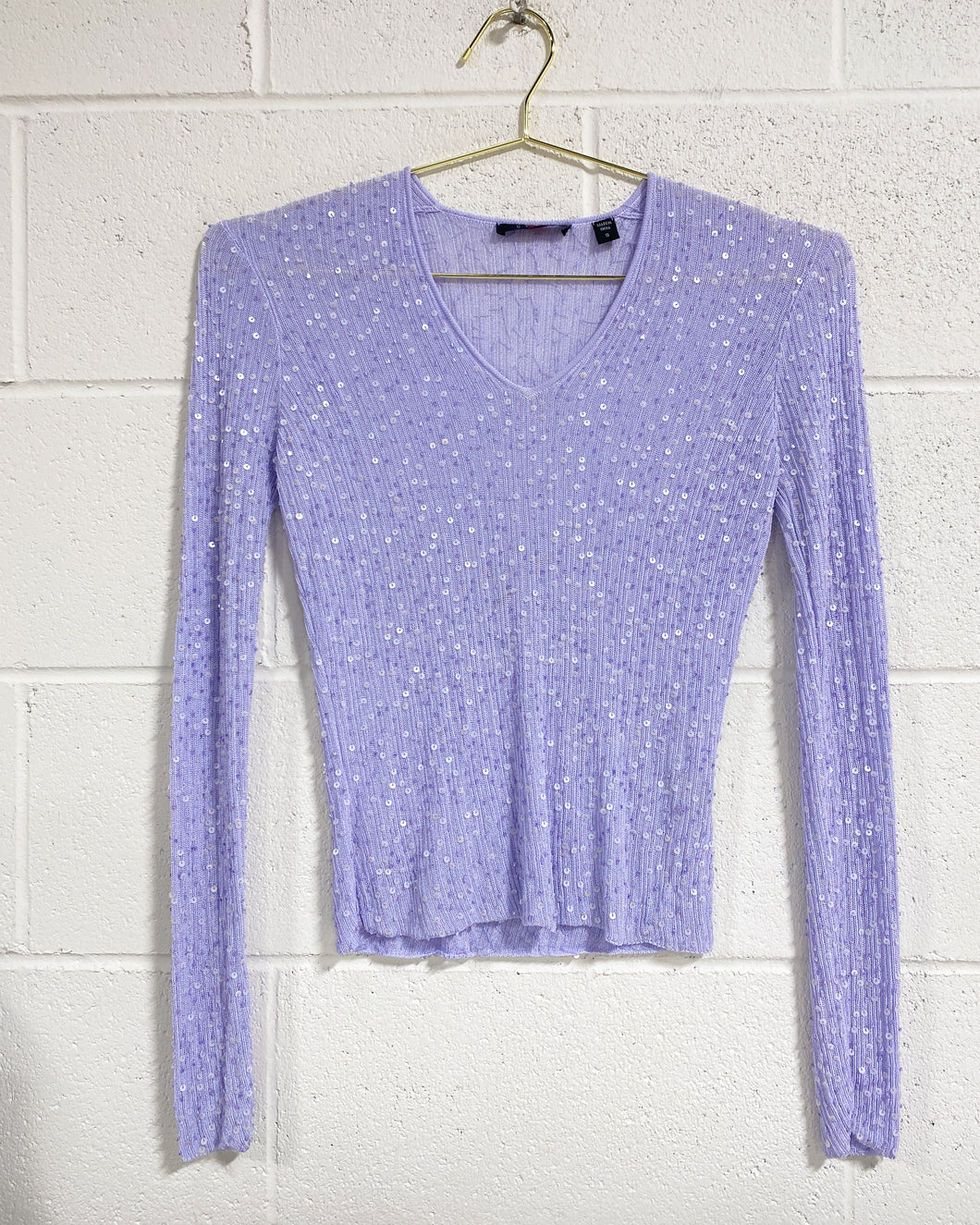 Lavender Sequin Blouse (S)