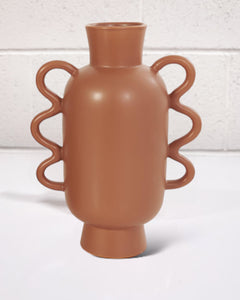 Fernandina Vase in Dark Orange