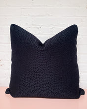 Load image into Gallery viewer, Square Textured Black Pillow
