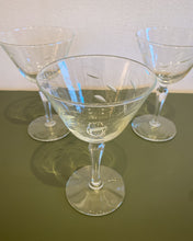 Load image into Gallery viewer, Vintage Libbey Windswept Etched Wine Glass
