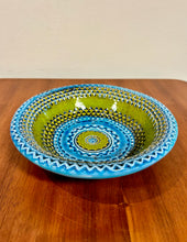 Load image into Gallery viewer, Multicolor Three Dimensional Hand Painted Carved Bowl
