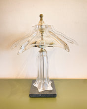 Load image into Gallery viewer, Vintage French Crystal and Brass Table Lamp by Cofrac Art Verrier
