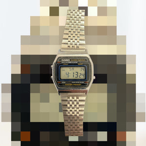 Silver Tone Casio Digital Watch