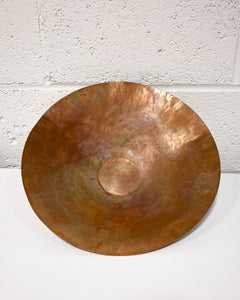 Large Handmade Hammered Copper Bowl