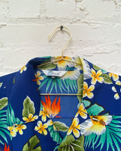 Load image into Gallery viewer, Blue Birds of Paradise Hawaiian Shirt (4X)
