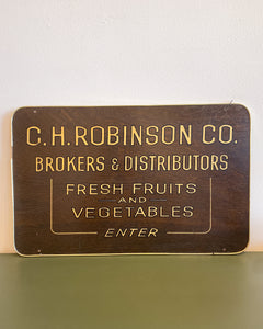 C.H. Robinson Co. Fruits and Vegetables Sign