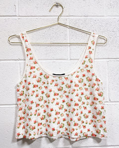 Forever 21 Rose Cropped Tank (S)