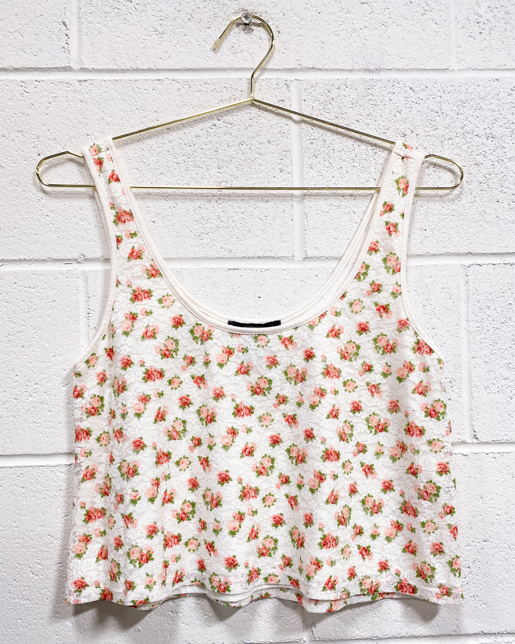 Forever 21 Rose Cropped Tank (S)