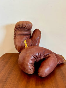 Vintage Leather Boxing Gloves