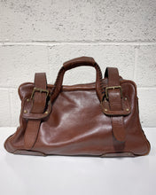 Load image into Gallery viewer, Vintage Brown Leather Overnight Bag
