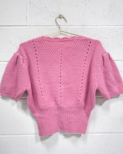 Load image into Gallery viewer, Pink Knit Blouse with Buttons (L)
