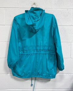 Vintage Turquoise Wind Breaker (L)