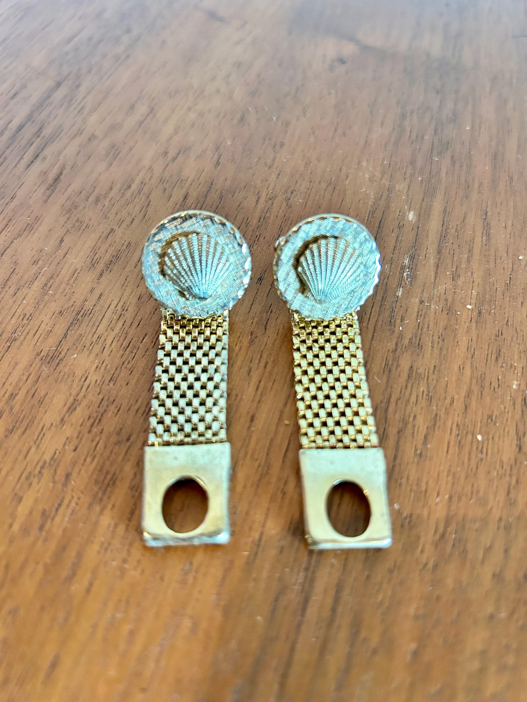 Gold Shell Cufflinks