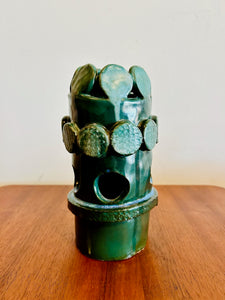 Green Pottery Sculpture